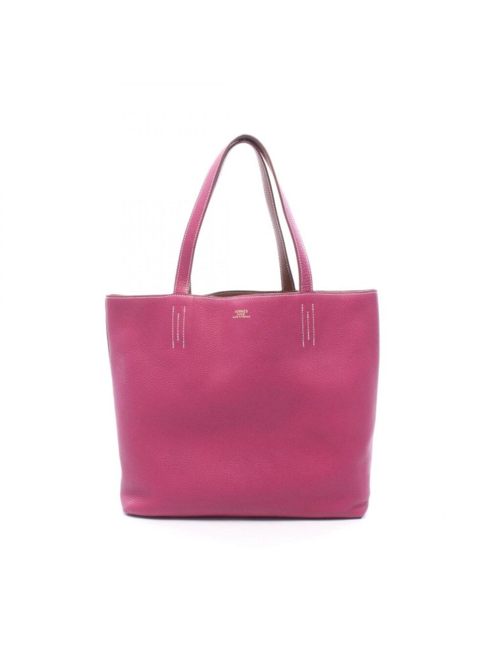 Hermes Tote Bag Double Sens 45 Tosca Halzan Reversible Leather